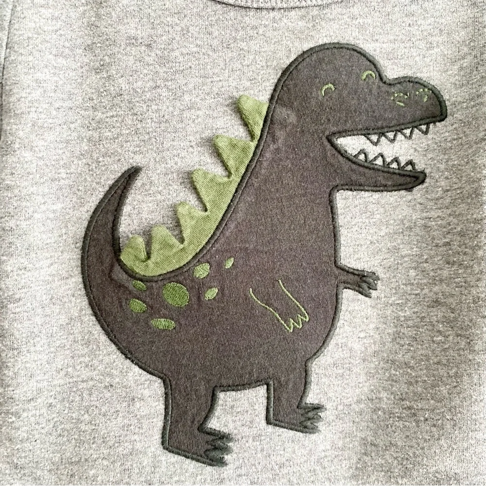 Carter's Gray Dinosaur Sweatshirt for Kids